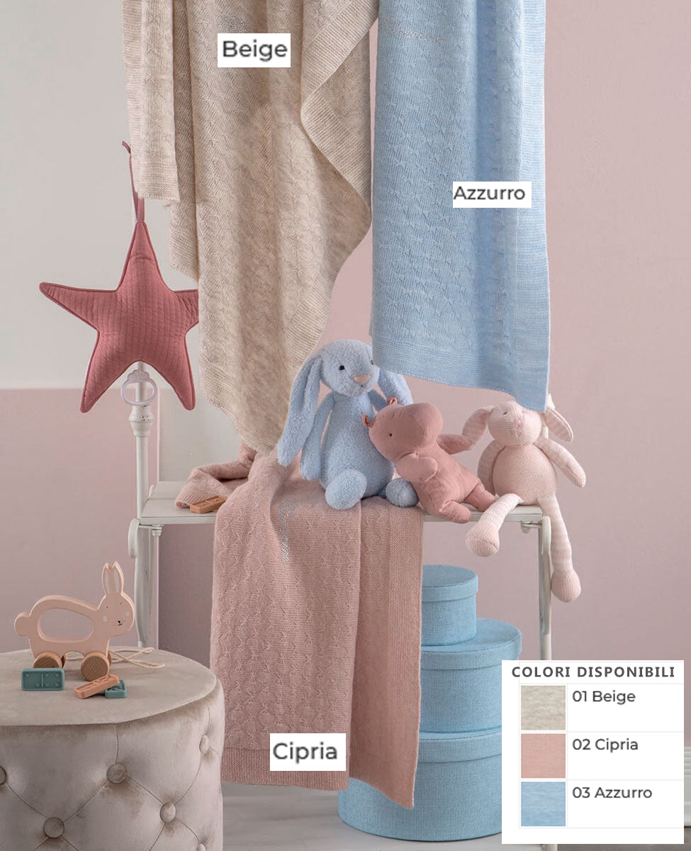 Blumarine COPERTINA Culla / Carrozzina CHIC 101040170 - cipria