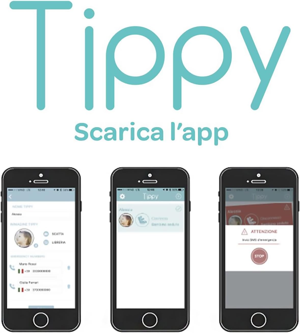 Tippy Dispositivo antiabbandono per seggiolini auto