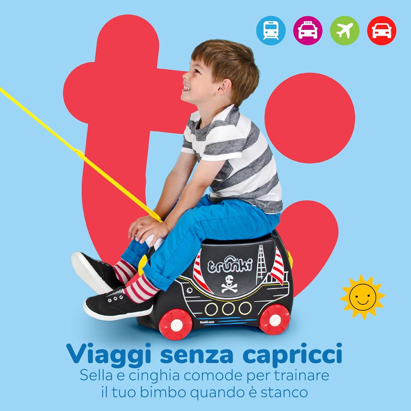 Trunki Valigia Trolley Cavalcabile – Bagaglio a Mano – Pedro Nave Pirata