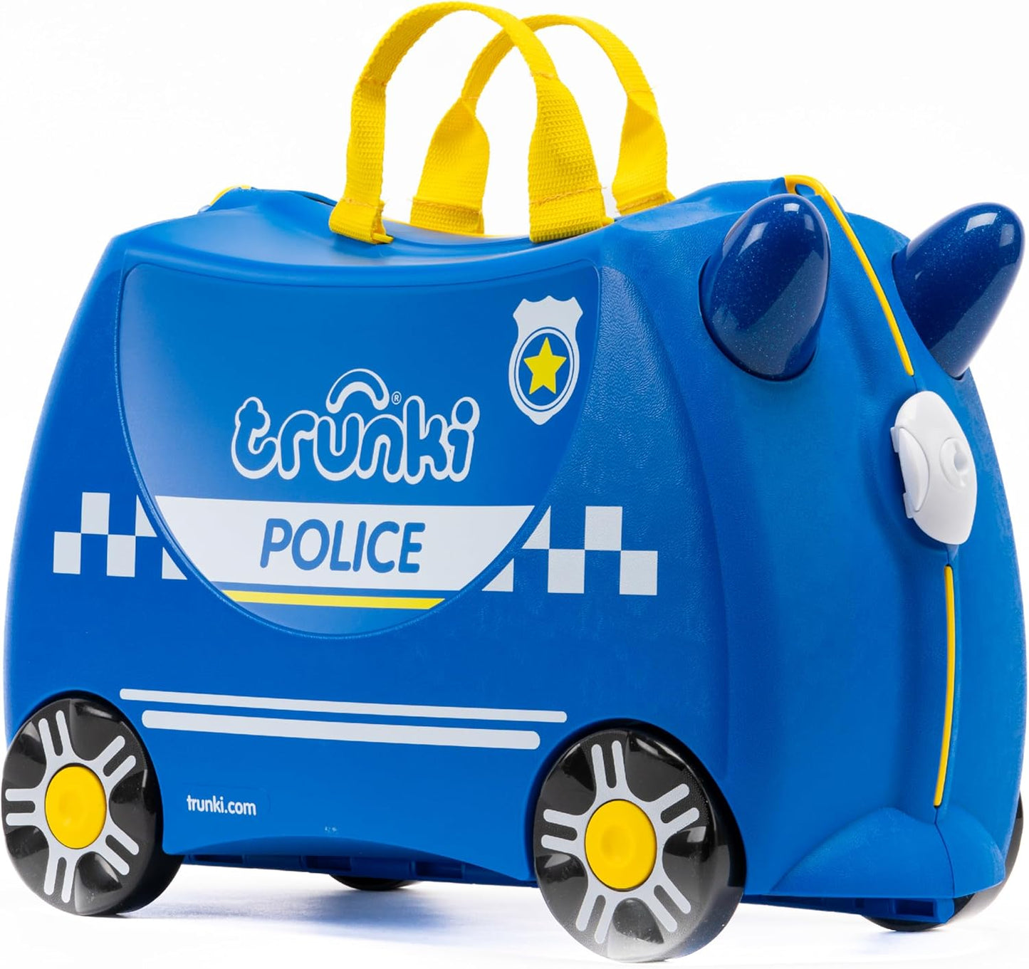 Trunki Valigia Trolley Cavalcabile – Bagaglio a Mano – Percy Auto Della Polizia (Blu)