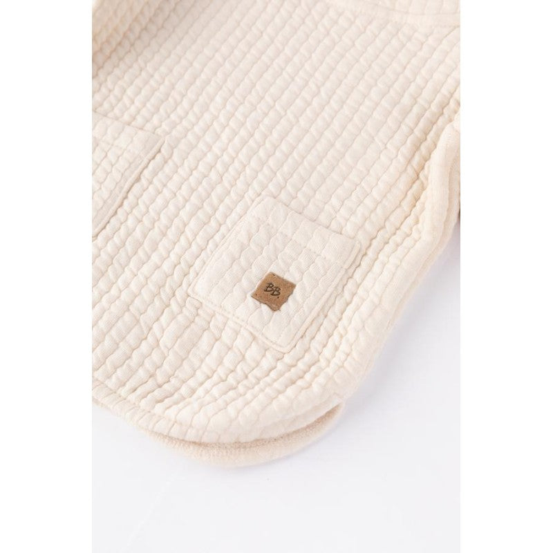 BAMBOOM Maglia Poncho bimba - 30360 - bianco latte