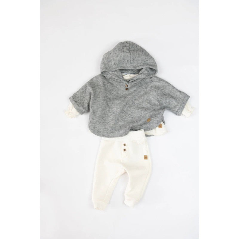BAMBOOM Maglia Poncho bimba - 395 - grigio 55