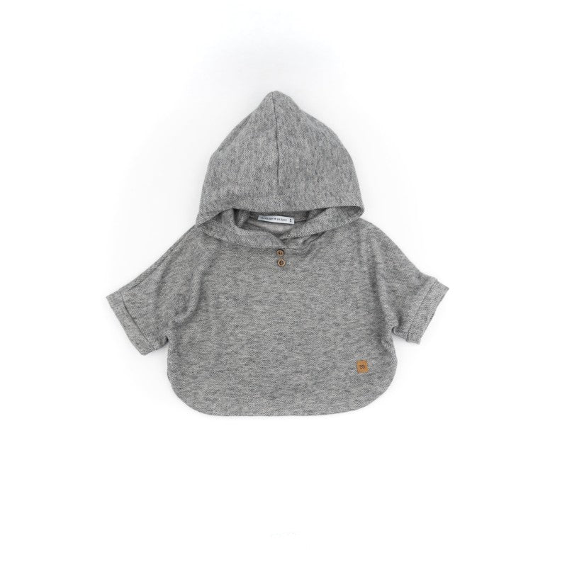 BAMBOOM Maglia Poncho bimba - 395 - grigio 55