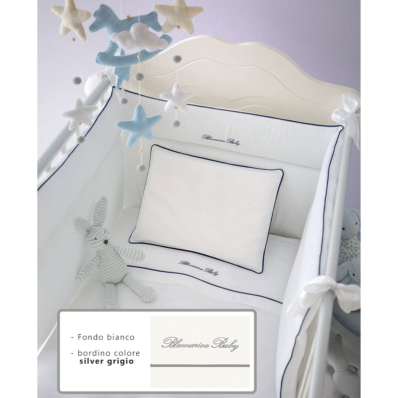 Blumarine PARURE Lettino Baby Blu - bianco silver