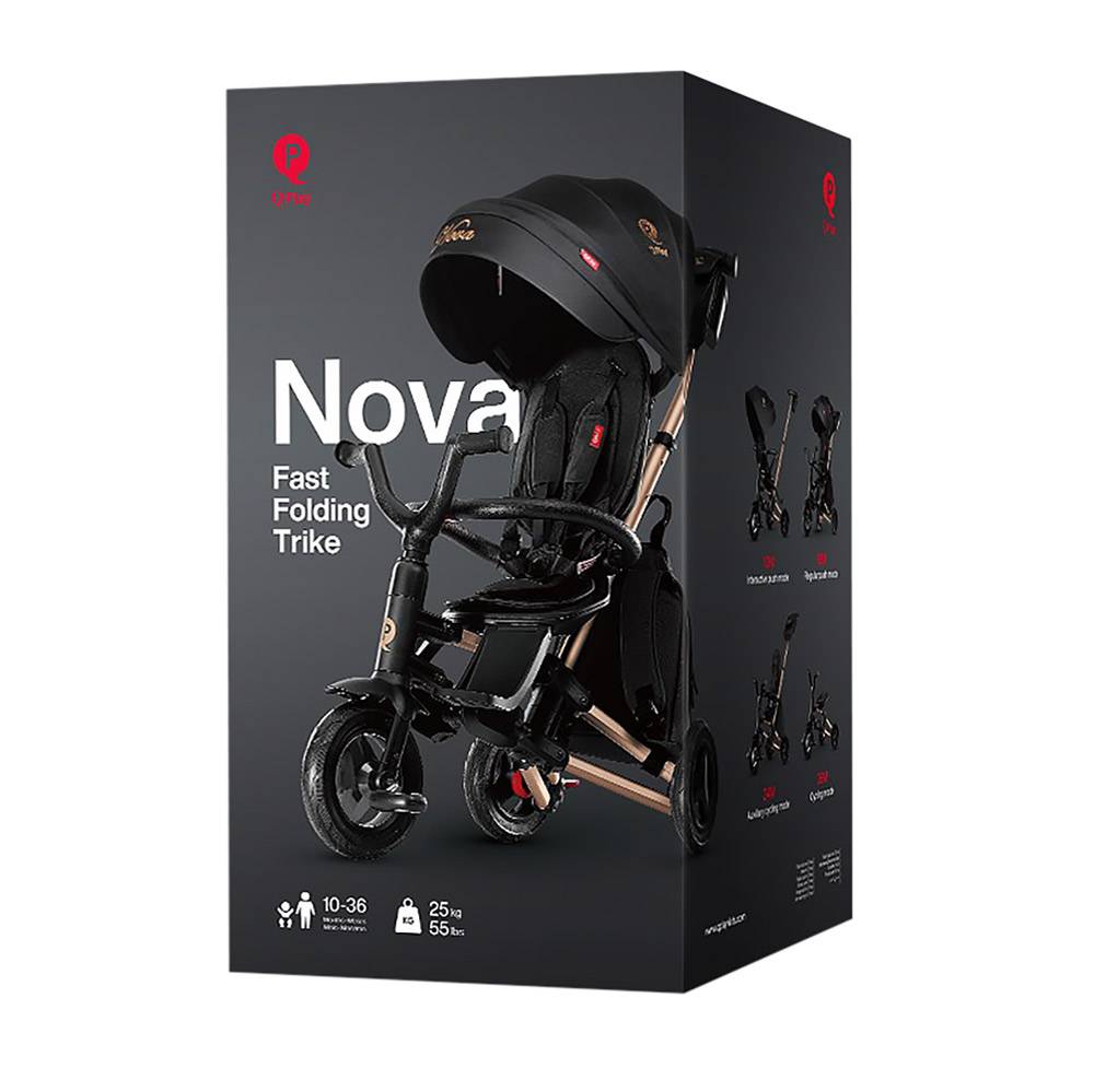 Qplay - Triciclo NOVA Golden Limited edition 6in1 - da 10 mesi a 72 mesi