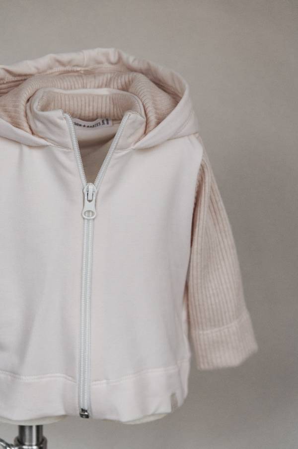 BAMBOOM Hooded Cardigan - 711 - SOFT PINK 49