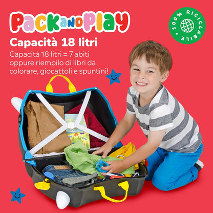 Trunki Valigia Trolley Cavalcabile – Bagaglio a Mano – Pedro Nave Pirata