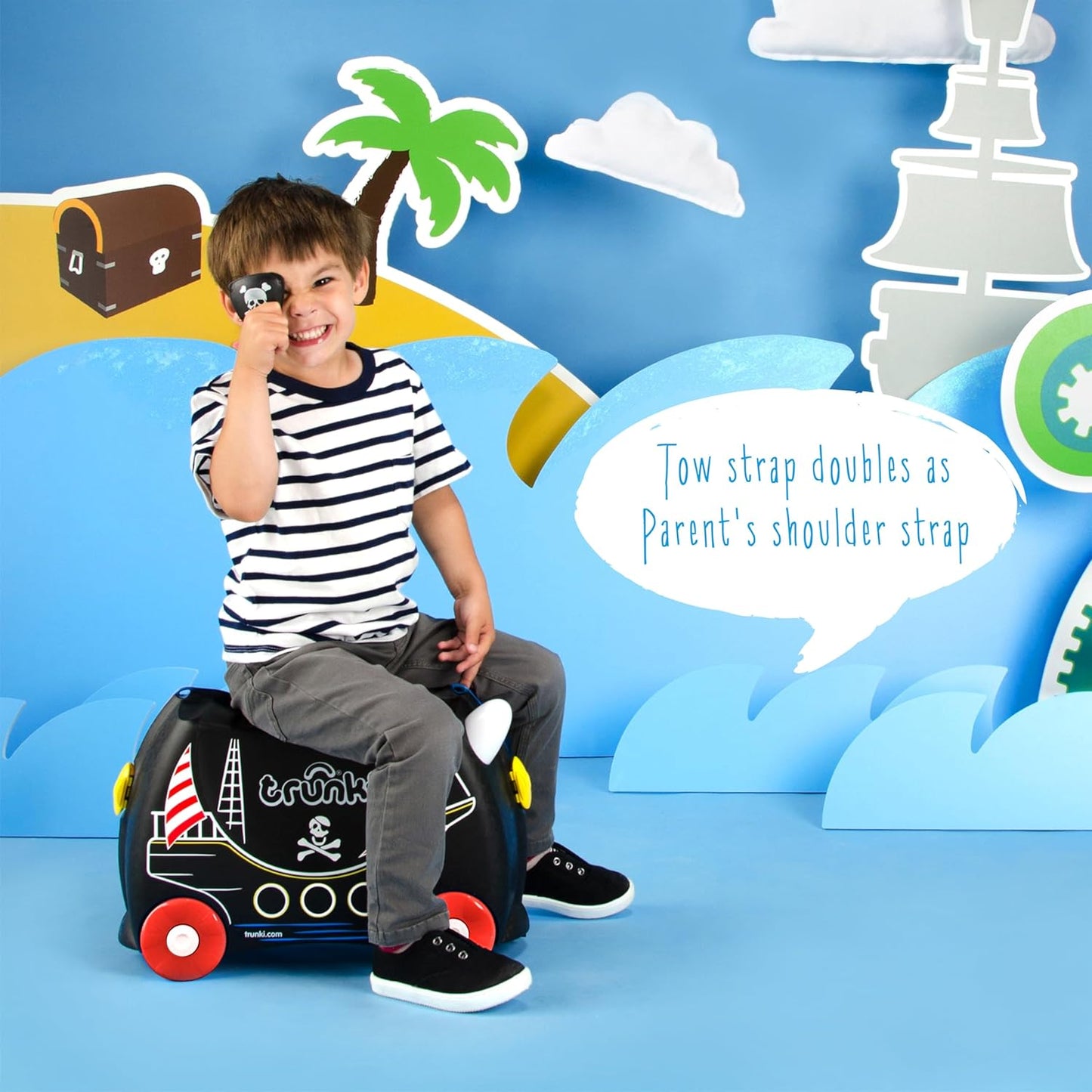 Trunki Valigia Trolley Cavalcabile – Bagaglio a Mano – Pedro Nave Pirata