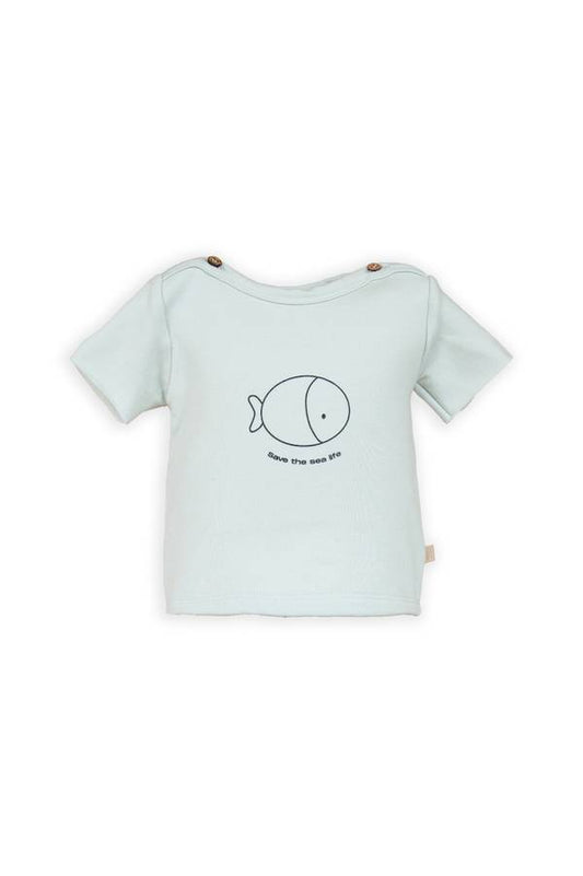 BAMBOOM T-shirt a maniche corte con stampa - 824 - BLU BLUSH 125