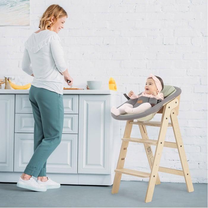 MamaToyz Nido per seggiolone MyChair Wavy 0+ - MT15 - verde menta