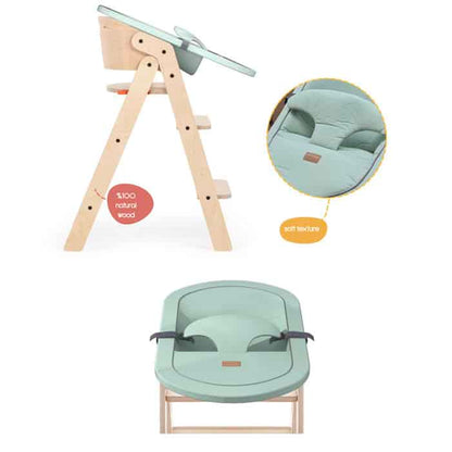 MamaToyz Nido per seggiolone MyChair Wavy 0+ - MT15 - verde menta